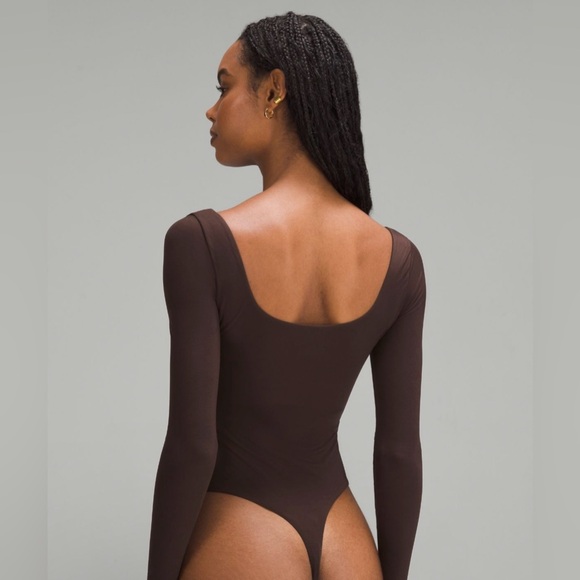 lululemon athletica Tops - Lululemon bodysuit in colour French press.